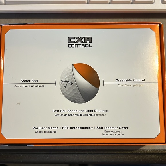 Callaway CXR Control 12 pack gold balls BRAND NEW! - Picture 2 of 6